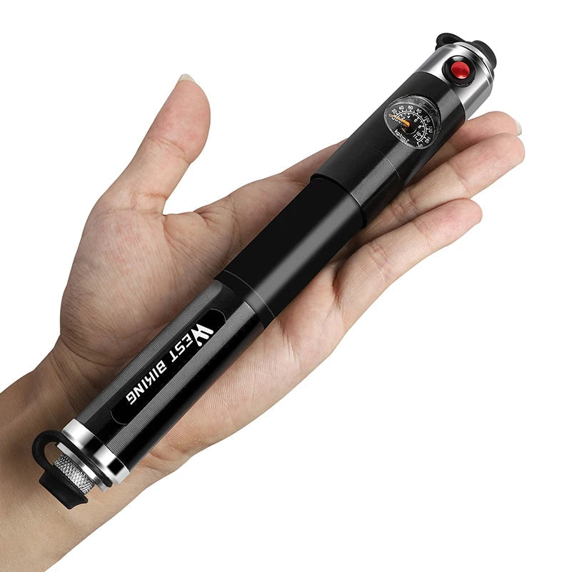 High Pressure Bicycle Pump with Pressure Gauge Beargoods