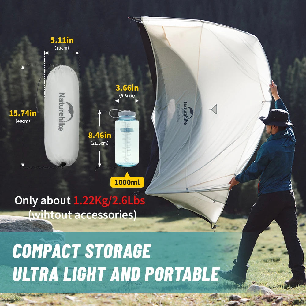 Cloud Up UL Camping Tent Ultralight 15D Quick Build Beargoods