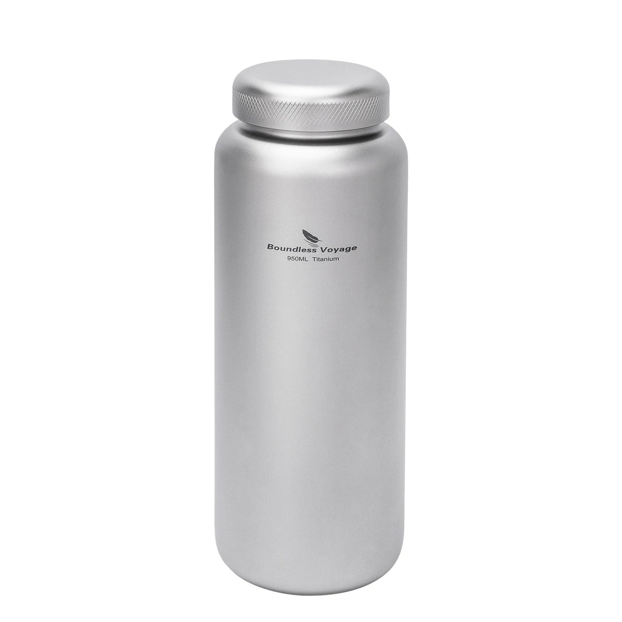 Boundless Voyage Titanium Water Bottle 0.95L Wide Mouth & Leakproof Flask Single Layer Canteen for Backpacking Travel Camp 3018D Beargoods