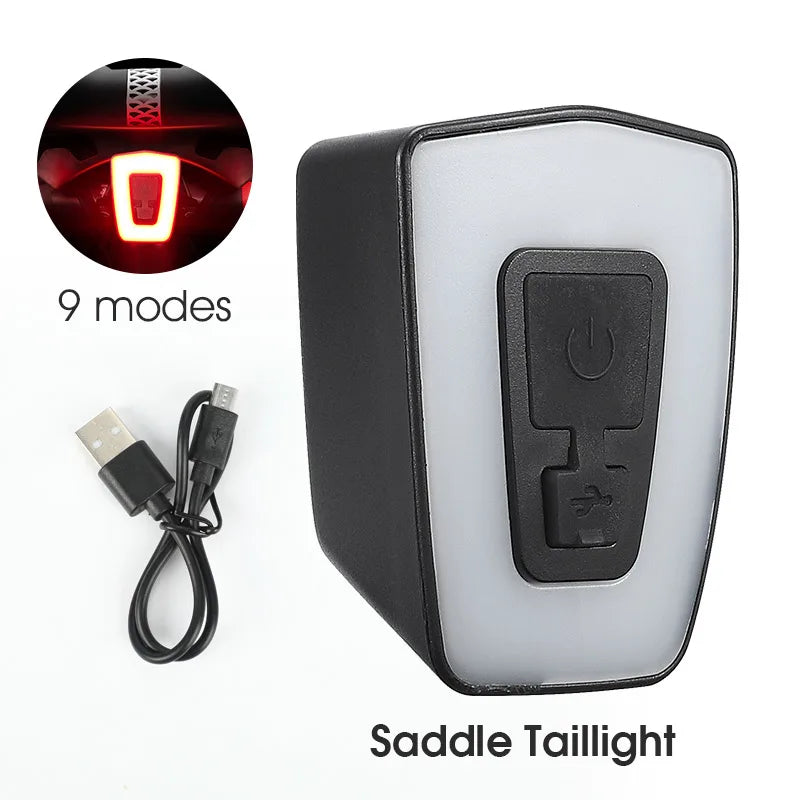 9-Mode USB Rechargeable Bike Light Beargoods