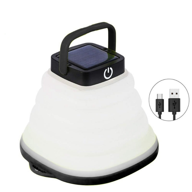 IP68 Portable Lantern Collapsible Camping Light Solar Tent Lighting Outdoor USB Rechargeable Light Waterproof LED Fishing Lamp Beargoods