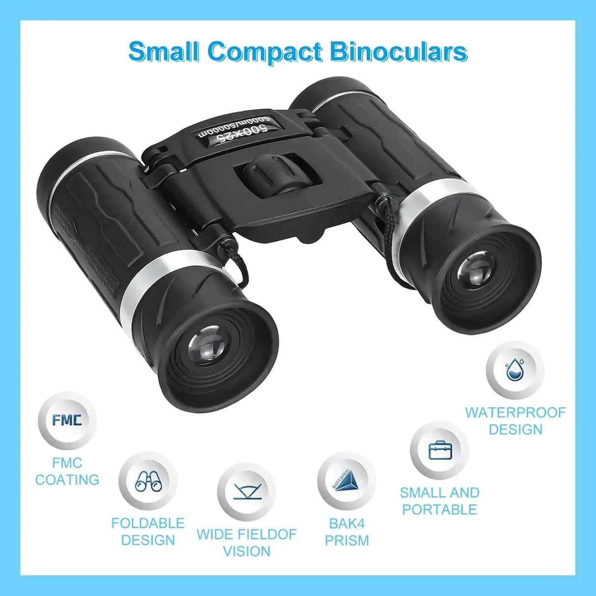 500X25 Portable HD Zoom 5000M/50000M Binoculars Telescope Beargoods