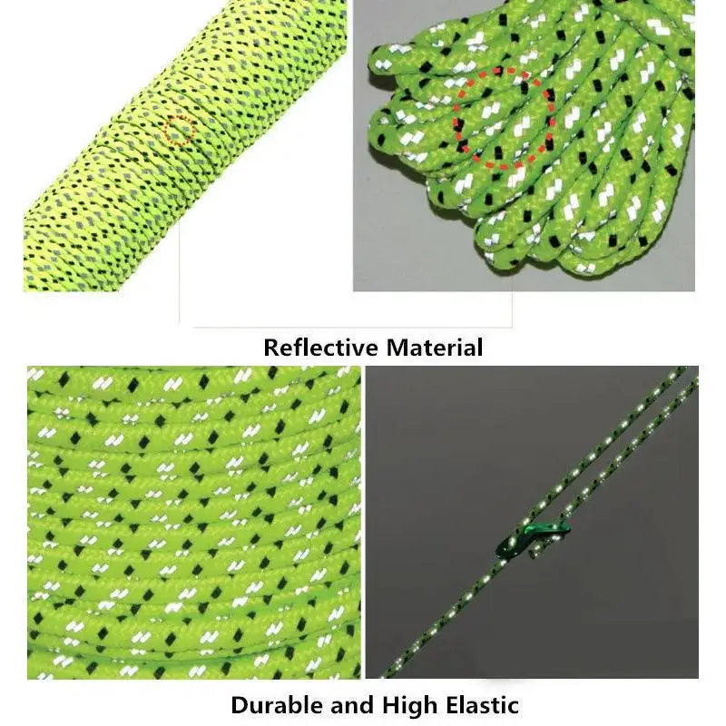 5M/10M/20M/50M Reflective Nylon Tent Rope Beargoods