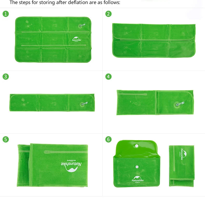 Naturehike Square Inflatable Pillow Outdoor Camping Hiking Ultralight Travel Portable Airplane Folding Pillows Soft Comfortable Beargoods
