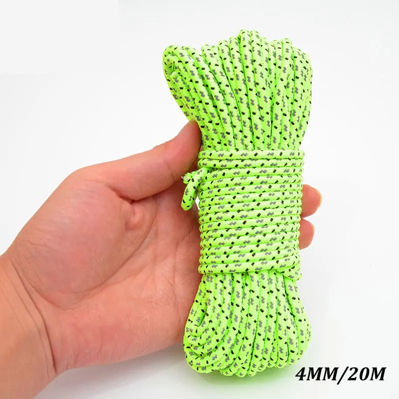 5M/10M/20M/50M Reflective Nylon Tent Rope Beargoods
