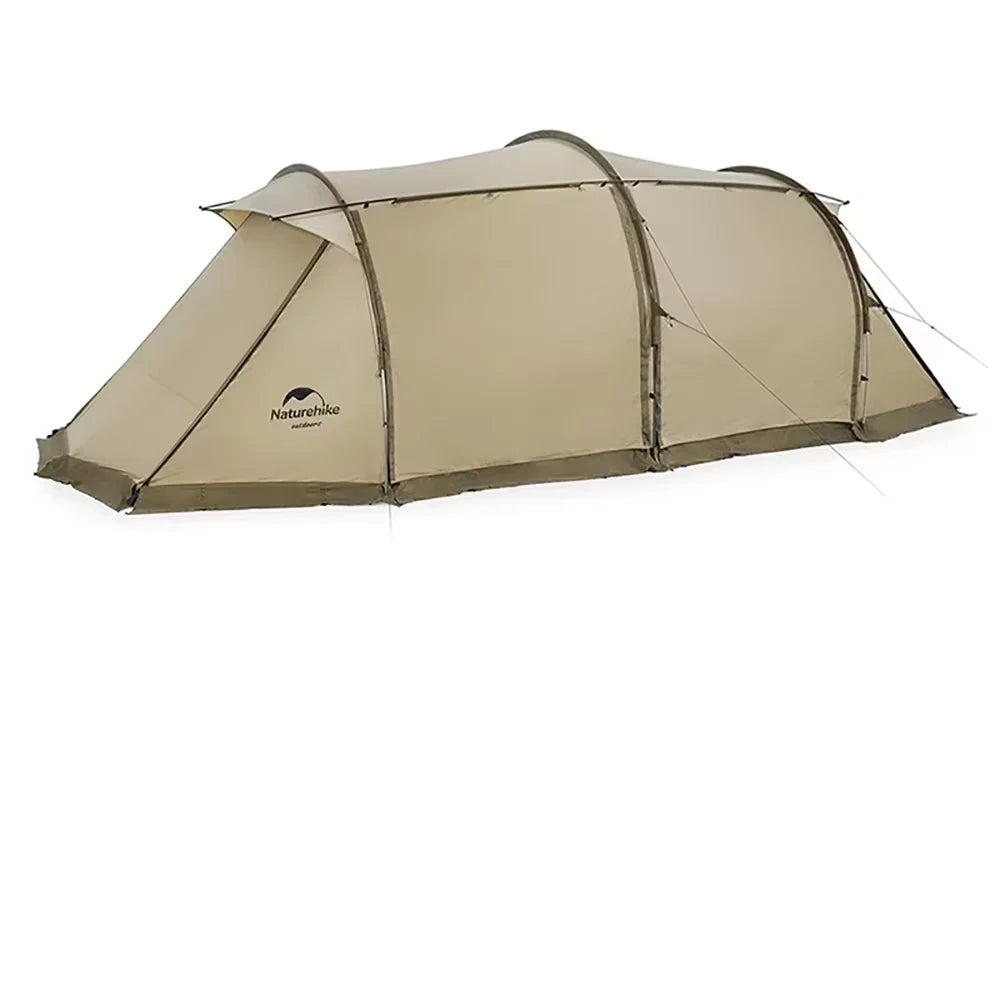 Naturehike Aries Tunnel Tent Camping Outdoor Travel 4 Season Extended Loop Tent For 4-6 Person Geodesic Double Layer Large Tent Beargoods