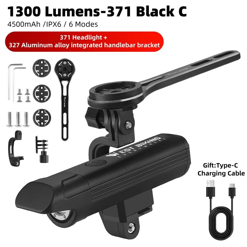 Rechargeable Bicycle Headlight Beargoods