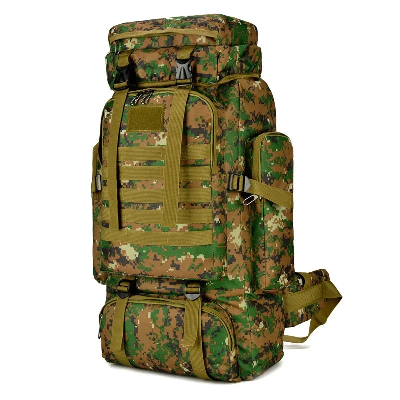 80L/100L Mountaineering Bag Climb Bag Tactical Backpacks Large Backpack Outdoors Hiking Camping Travel Bags Beargoods
