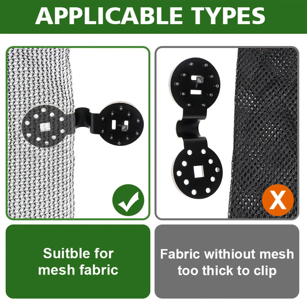 10/20/50100pcs Awning Plastic Clips Outdoor Shade Cloth Net Clip Camping Garden Tool Buildings Fence Net Fix Clamp Awning Hook Beargoods