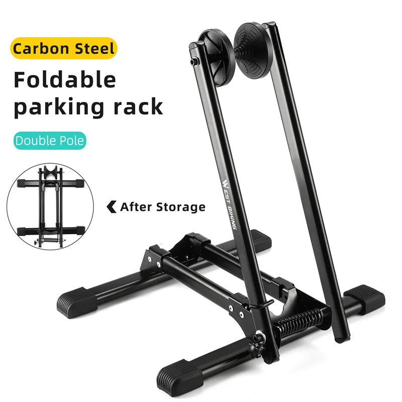 Bicycle Double Pole Foldable Parking Rack Beargoods