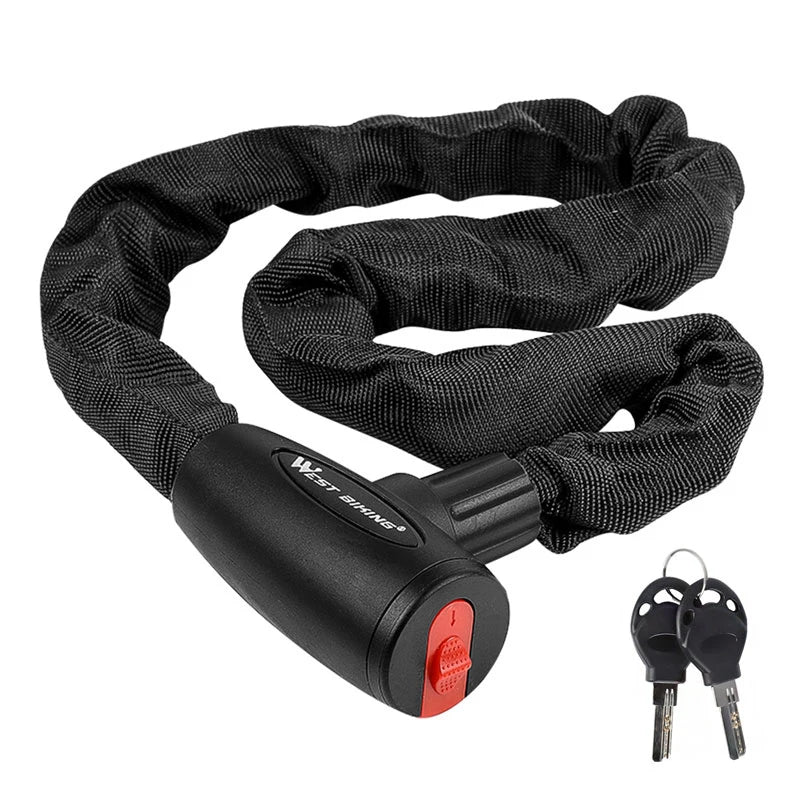 Bicycle Anti-Theft Chain Lock with 2 Keys Beargoods