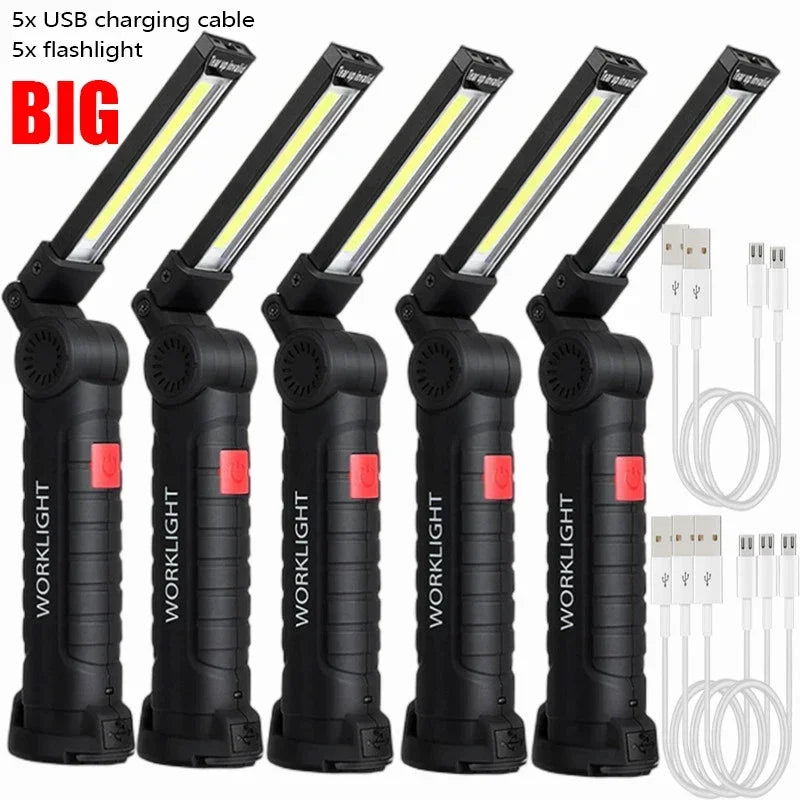 Portable COB LED Flashlight USB Rechargeable Beargoods