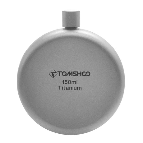 150ml/180ml Titanium Flask with Funnel Camping Hiking Backpacking Travel Picnic Beargoods