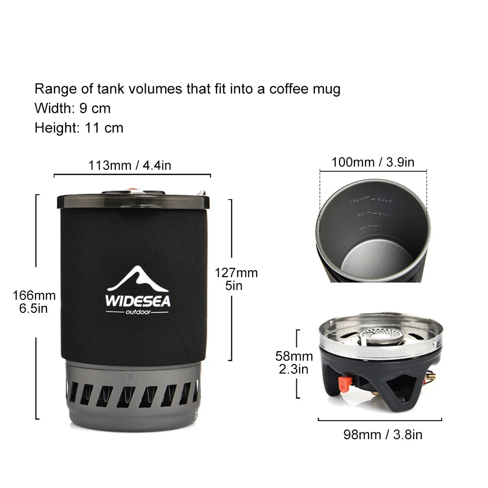 Camping Cooking System with Heat Exchanger Beargoods