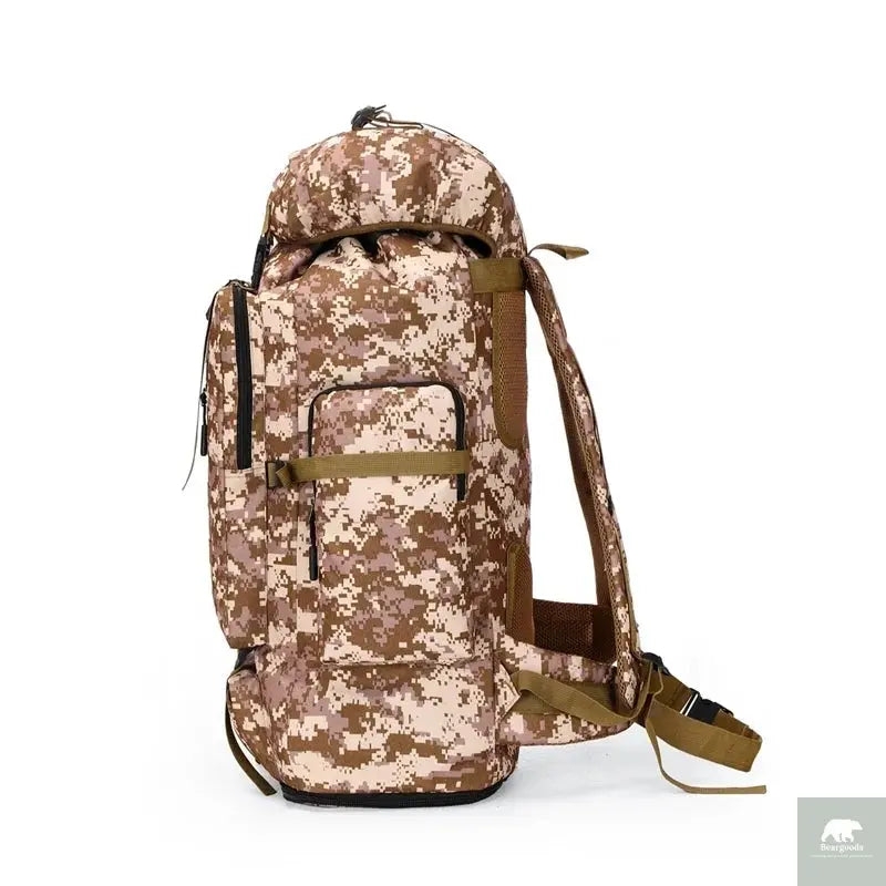 80L/100L Mountaineering Bag Climb Bag Tactical Backpacks Large Backpack Outdoors Hiking Camping Travel Bags Beargoods