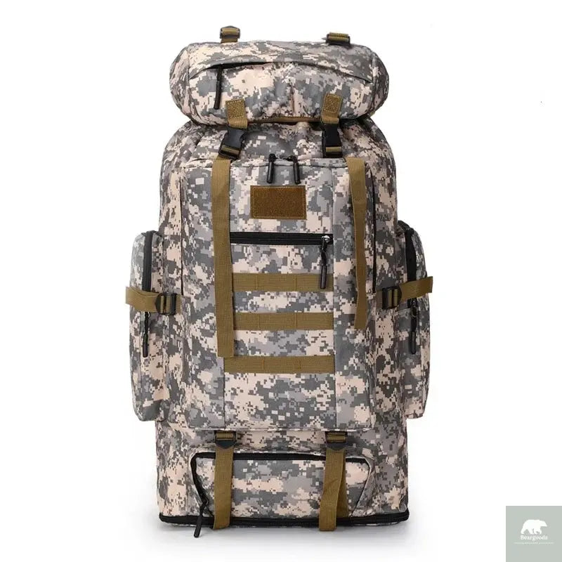 80L/100L Mountaineering Bag Climb Bag Tactical Backpacks Large Backpack Outdoors Hiking Camping Travel Bags Beargoods