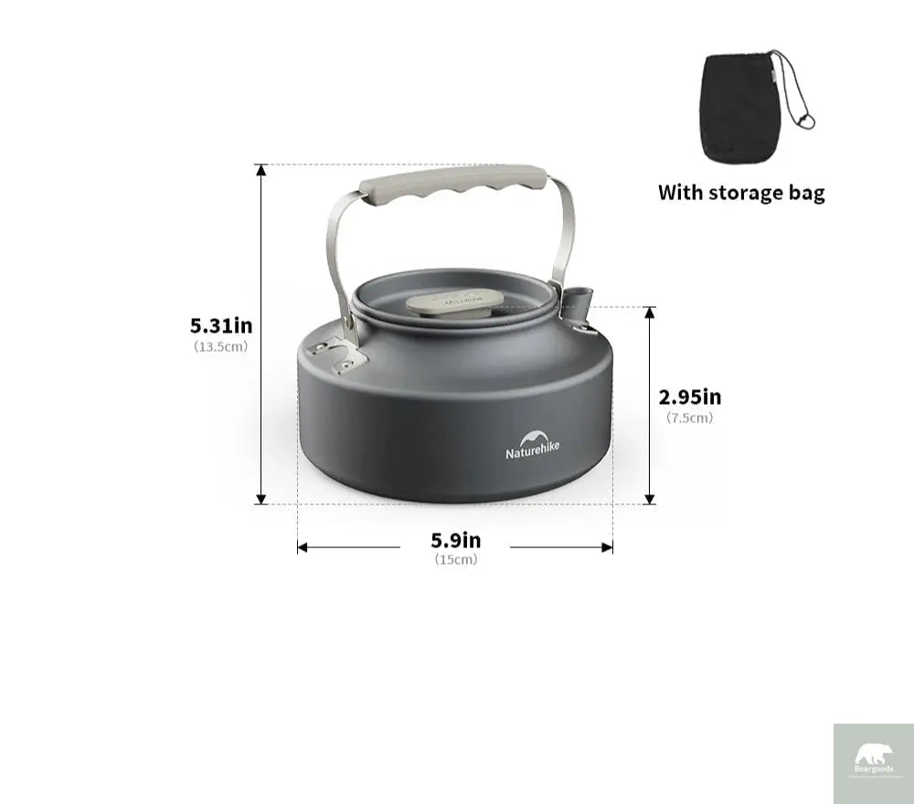 Camping Cookware Kit Frying Pan Portable Kettle Foldable Beargoods