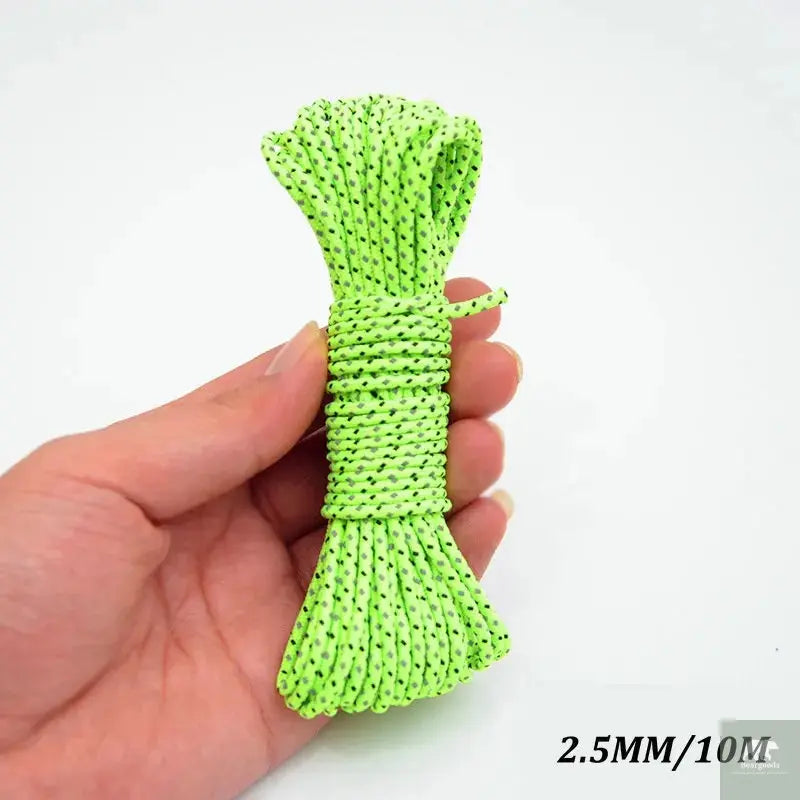 5M/10M/20M/50M Reflective Tent Rope Guylines Nylon Tent Line Cord Rescue Umbrella Paracord Rope Camping Hiking Tent Accessories Beargoods