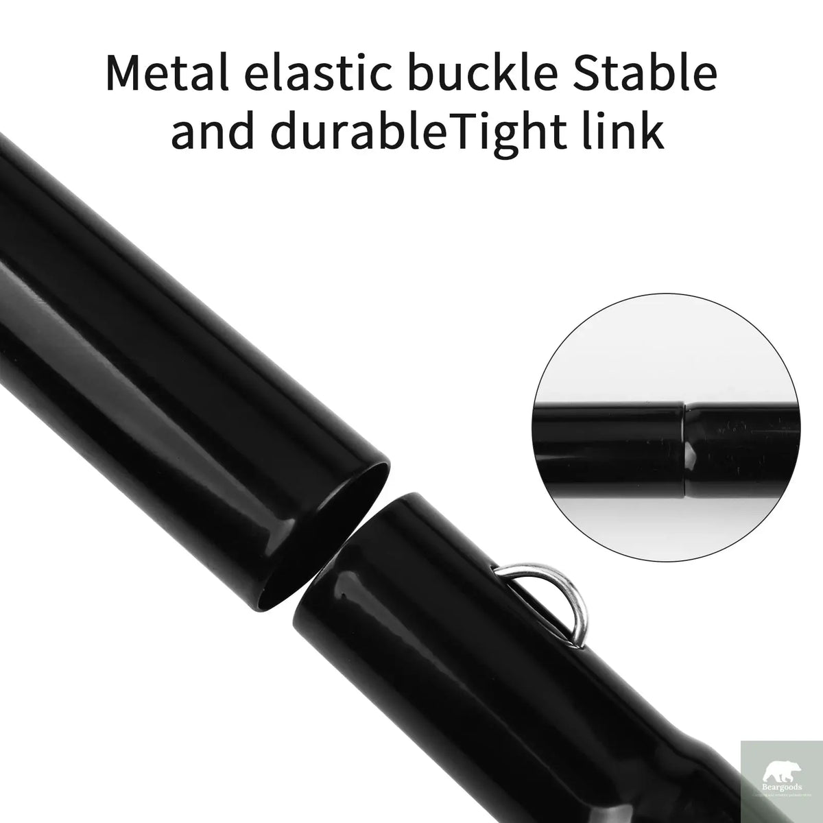 2m Telescopic Tent Poles Set of 2 Lightweight Adjustable Trekking Camping Collapsible Poles for Walking Canopy Hiking Beargoods
