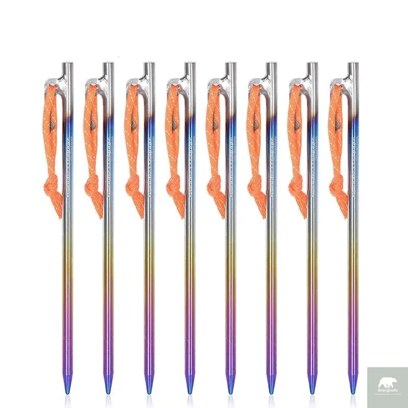 Heavy Duty Titanium Alloy Tent Stakes - Beargoods