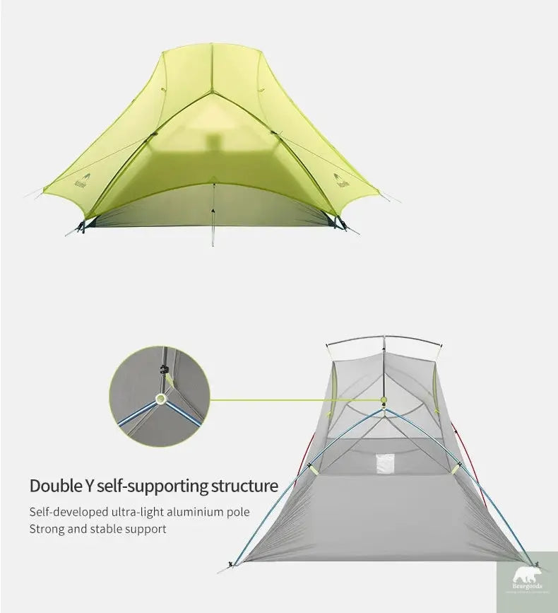 Naturehike Star River EXT Hiking Tent 2 People Ultralight Waterproof Tents Outdoor Camping Portable Lightweight Sun Shelter Beargoods