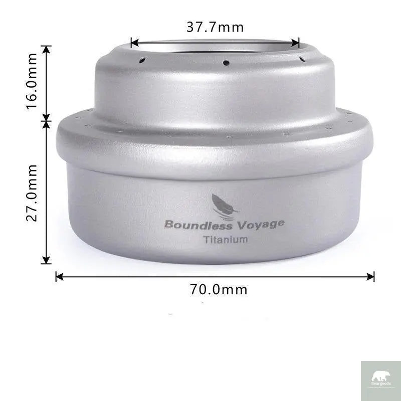 Titanium Alcohol Stove with Bracket - Beargoods Titanium Alcohol Stove with Bracket Beargoods.co.uk 18.99 Beargoods