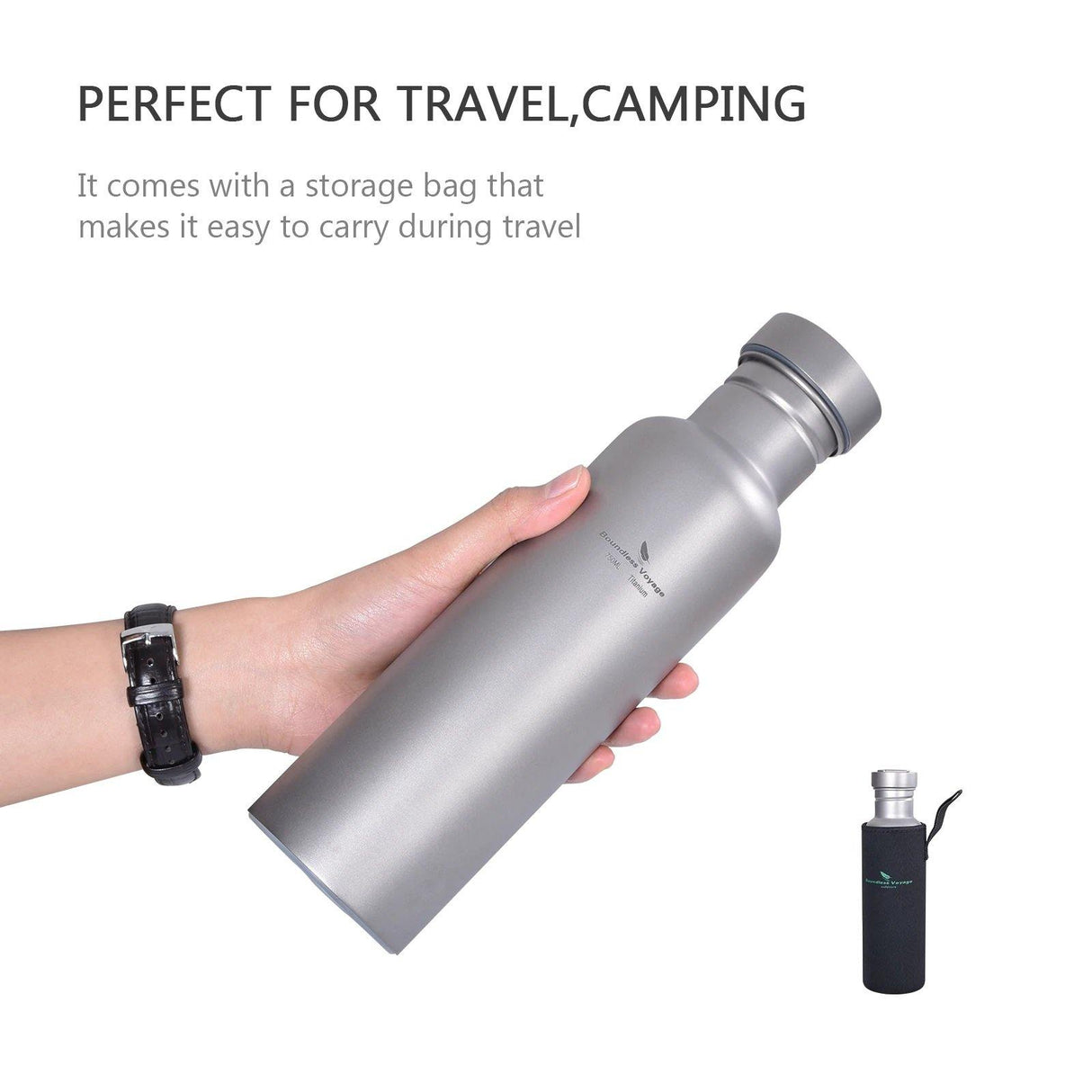 Titanium Water Bottle with Titanium Lid - Beargoods Titanium Water Bottle with Titanium Lid Beargoods.co.uk  34.99 Beargoods
