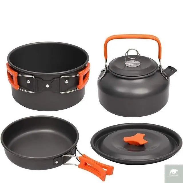 Cookware Kit Camping Aluminium - Beargoods Cookware Kit Camping Aluminium Beargoods.co.uk 46.99 Beargoods