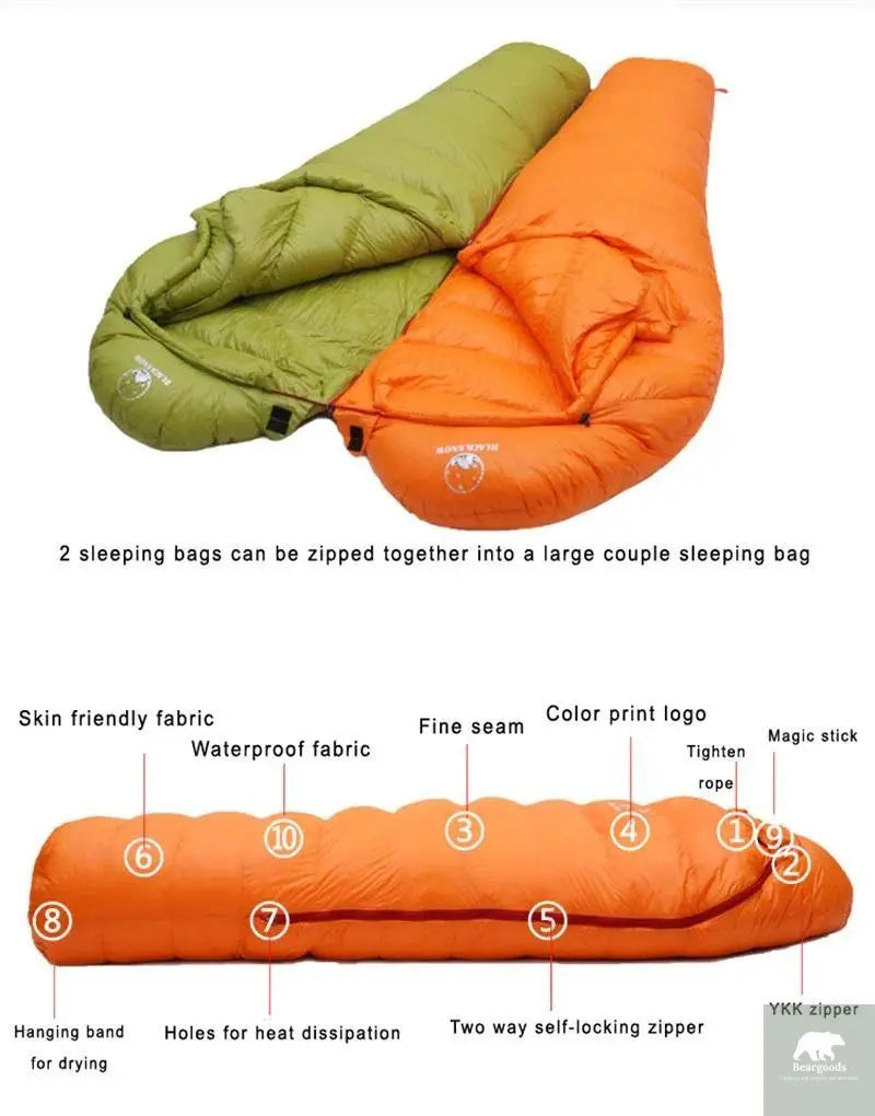 Goose down filled Adult Sleeping bag - Beargoods Goose down filled Adult Sleeping bag Beargoods.co.uk 135.99 Beargoods
