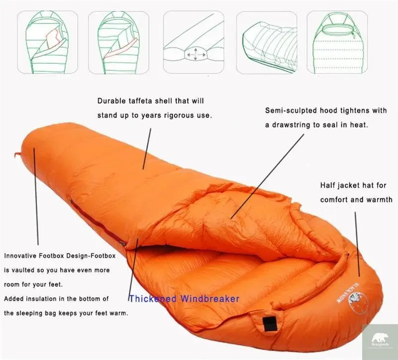 Goose down filled Adult Sleeping bag - Beargoods Goose down filled Adult Sleeping bag Beargoods.co.uk 135.99 Beargoods