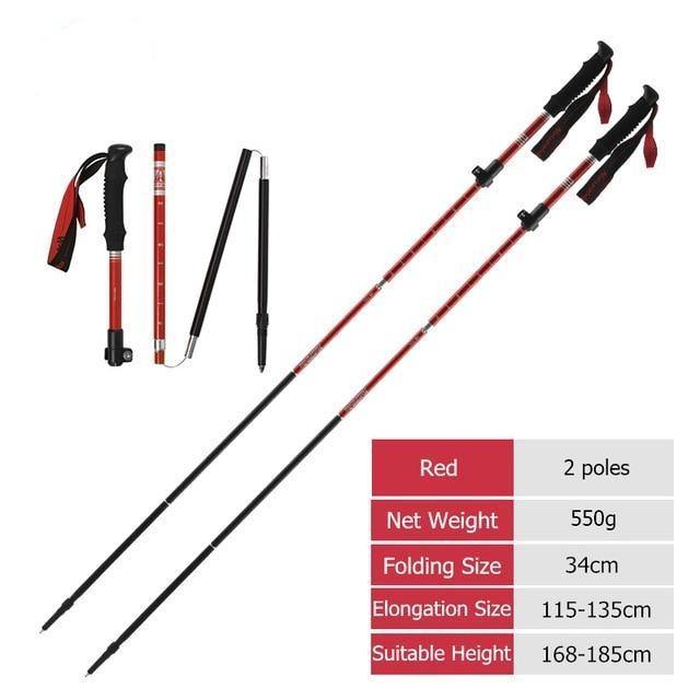Trekking/walking Poles Folding Stick Pair - Beargoods Trekking/walking Poles Folding Stick Pair Beargoods.co.uk 29.99 Beargoods