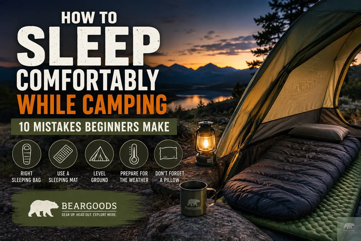 How to Sleep Comfortably While Camping: 10 Common Beginner Mistakes Beargoods