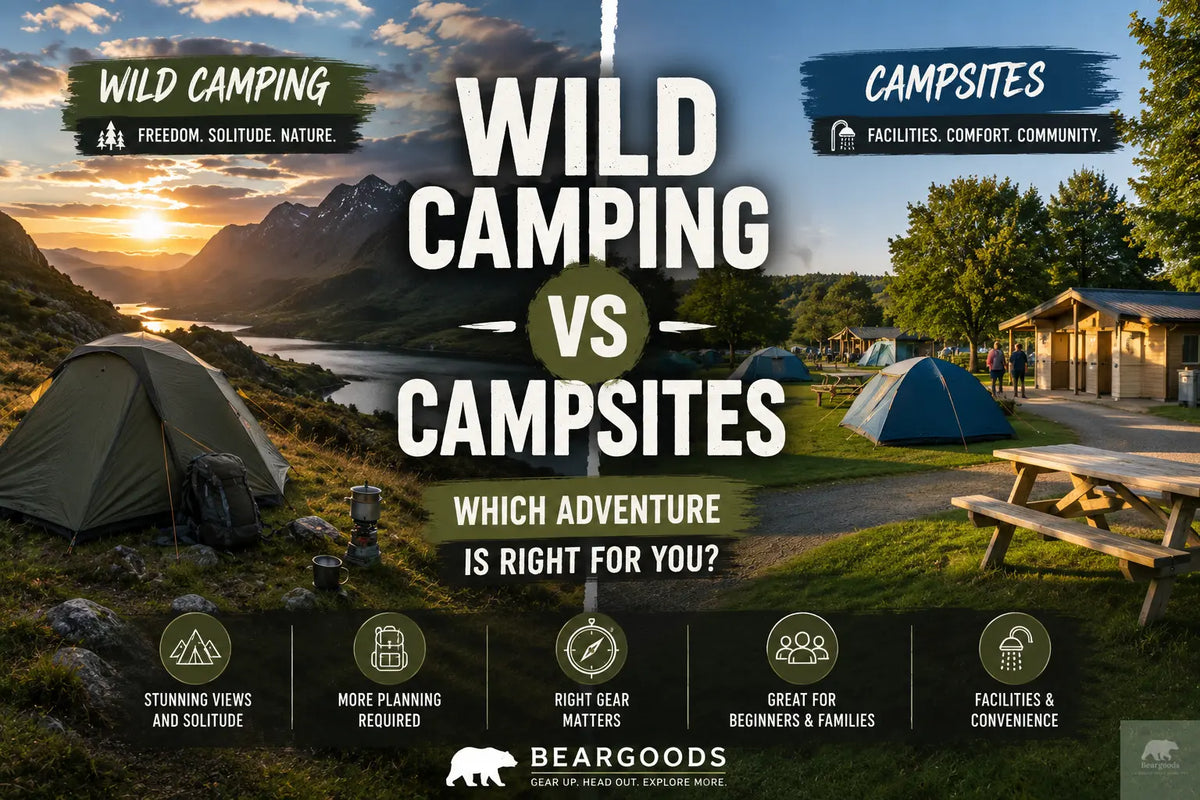 Wild Camping vs Campsites: Which Is Right for You? Beargoods
