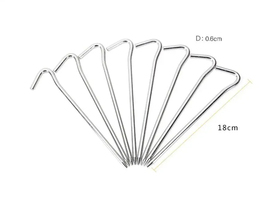 10 Piece Aluminium Tent Pegs - Beargoods