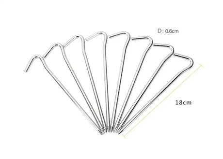 10 Piece Aluminium Tent Pegs - Beargoods