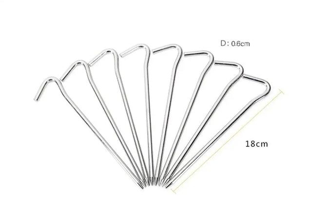 10 Piece Aluminium Tent Pegs - Beargoods