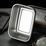 1x 304 Stainless Steel Lunch Bento Box Family Refrigerator Food Storage Containers Portable Outdoor Lunch Boxes Beargoods