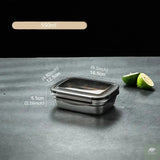 1x 304 Stainless Steel Lunch Bento Box Family Refrigerator Food Storage Containers Portable Outdoor Lunch Boxes Beargoods