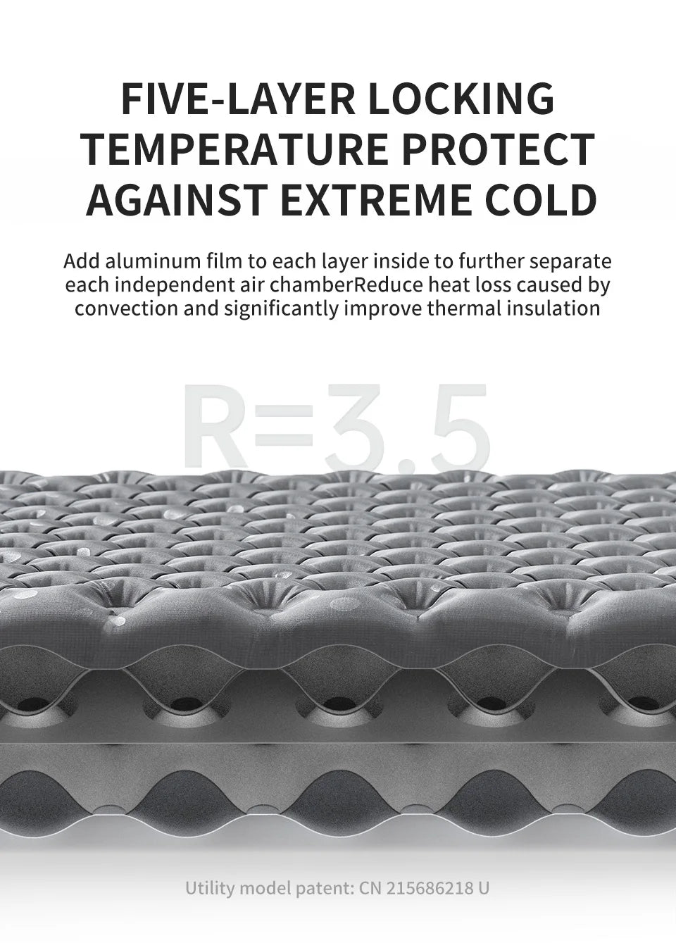 Naturehike Inflatable Camping Mat 3.5 R-Value Lightweight Sleeping Pad 20D Nylon TPU Air Mattress for Hiking Backpacking Beach Beargoods