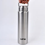 1pc Large Capacity Stainless Steel Sport Water Bottle Single-layer Rugged Water Cup Metal Bottle Drinkware Camping Sports Gym Beargoods