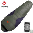 JUNGLE KING CY660 4 Seasons 3 Kinds of Thickness Camping Travel Hiking White Duck Down Feather Filled Mummy Down Sleeping Bags Beargoods
