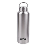 1pc Large Capacity Stainless Steel Sport Water Bottle Single-layer Rugged Water Cup Metal Bottle Drinkware Camping Sports Gym Beargoods