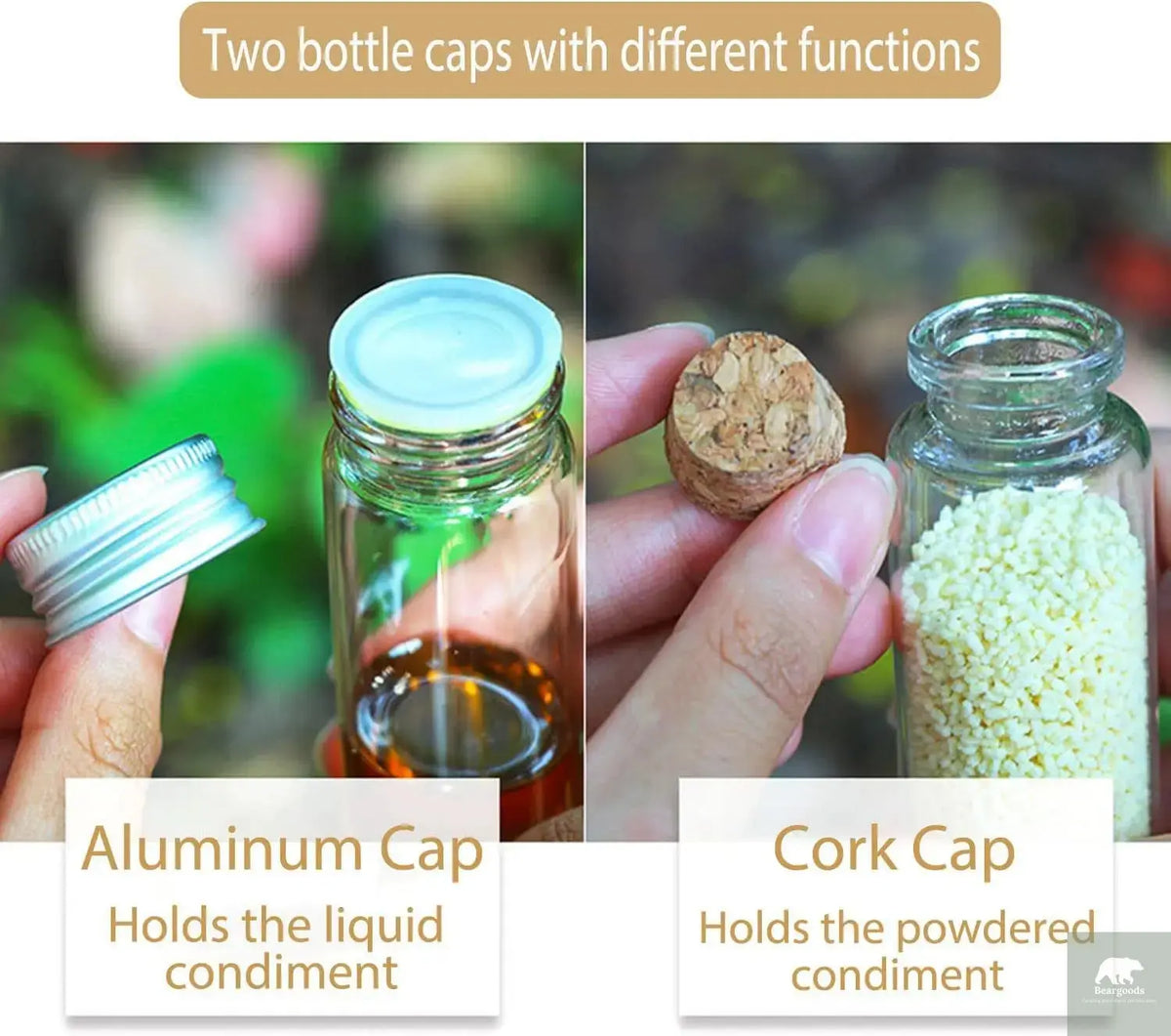 Barbecue Seasoning Storage Bag, Including 10 Bottles, Suitable For Outdoor Camping And Picnics, Seasoning Bottle Storage Bag Beargoods