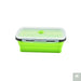 1 PCS Silicone Folding Lunch Box Food Grade Square Portable Microwave Oven Lunch Box Outdoor Travel Picnic Preservation Box Beargoods