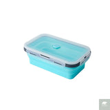 1 PCS Silicone Folding Lunch Box Food Grade Square Portable Microwave Oven Lunch Box Outdoor Travel Picnic Preservation Box Beargoods
