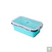 1 PCS Silicone Folding Lunch Box Food Grade Square Portable Microwave Oven Lunch Box Outdoor Travel Picnic Preservation Box Beargoods