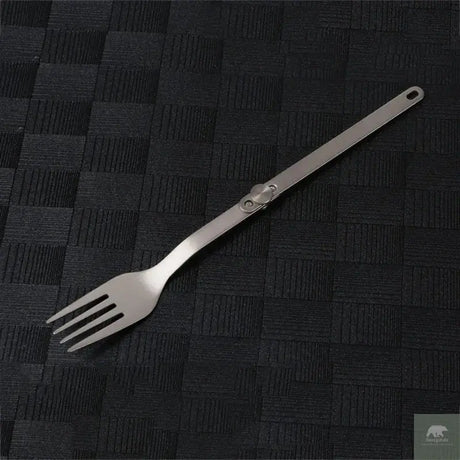 Pure Titanium Cutlery Spoon Fork Folding Outdoor Camping Home Portable Picnic Equipment Backpacking Travel Hiking Tableware Beargoods