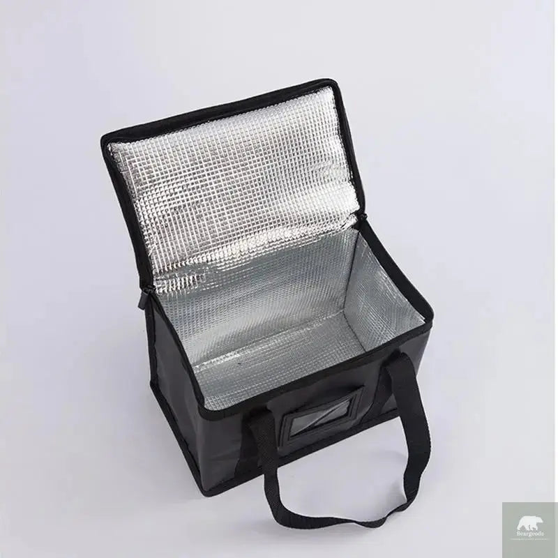 70L Insulated Thermal Cooler Bag Insulation To Keep Cold Large Capacity Portable Lunch Bag Zip Picnic Camping Tin Foil Food Bag Beargoods