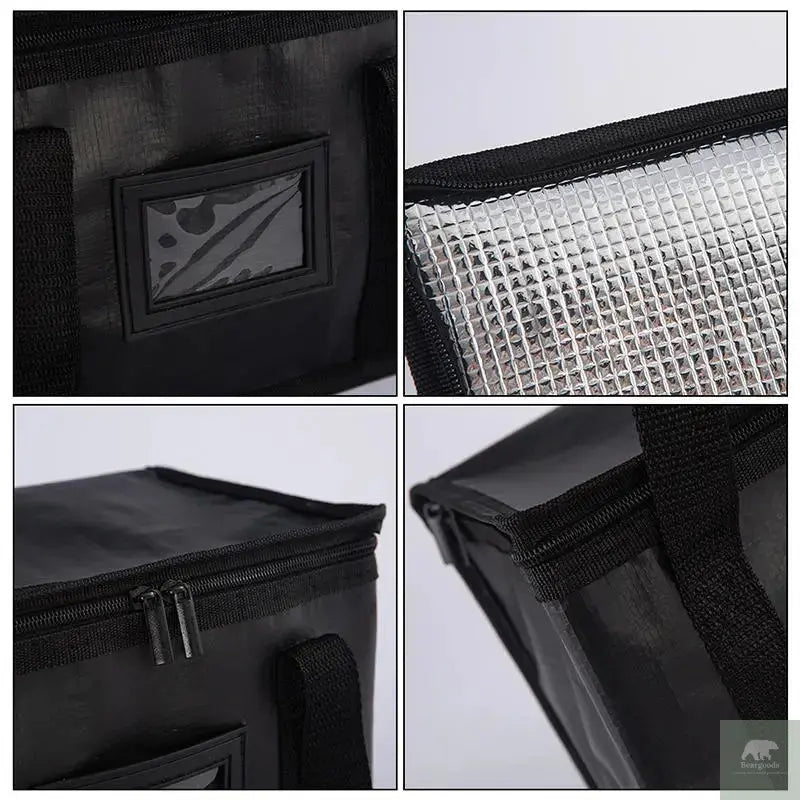 70L Insulated Thermal Cooler Bag Insulation To Keep Cold Large Capacity Portable Lunch Bag Zip Picnic Camping Tin Foil Food Bag Beargoods
