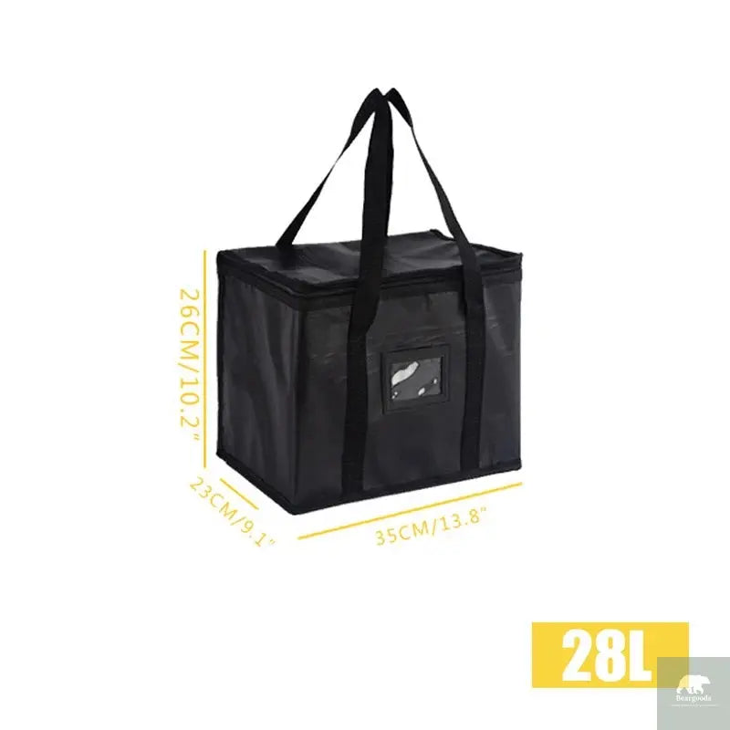 70L Insulated Thermal Cooler Bag Insulation To Keep Cold Large Capacity Portable Lunch Bag Zip Picnic Camping Tin Foil Food Bag Beargoods